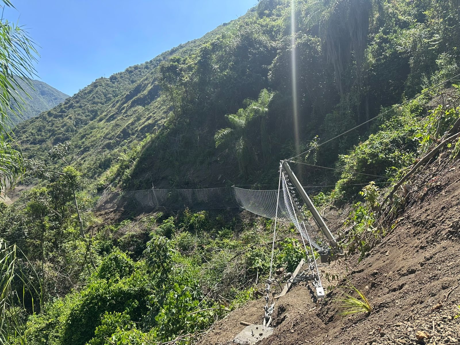 Vista general de la barrera